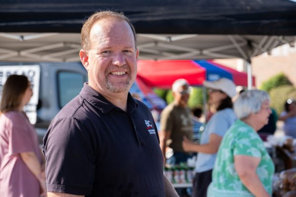 Jon McKenzie serves as the minister for the Bridgewood Church of Christ. He's pictured at the congregation's regular Saturday food giveaway.