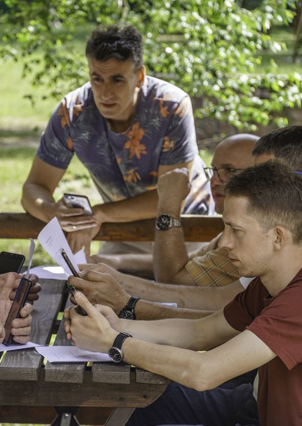 At the Iprin retreat, Christian men discuss times when they've felt the presence of God in their lives.